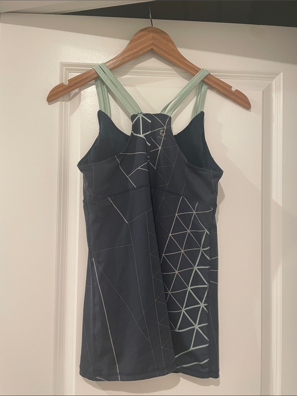 oiselle Navy Blue Geometric athletic tank top small - Picture 4 of 5
